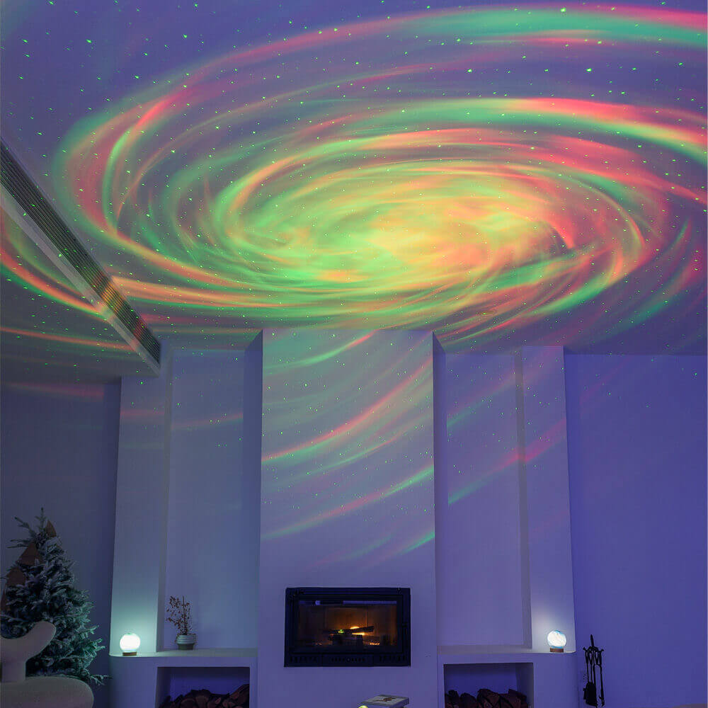 veilleuse à projection galactique dans toutes les directions