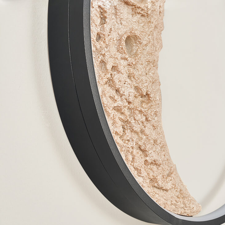 luminaire murale demi lune en relief