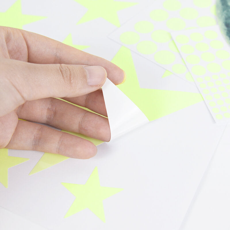 étoiles fluorescentes pour chambre fourni avec la lune fluorescente