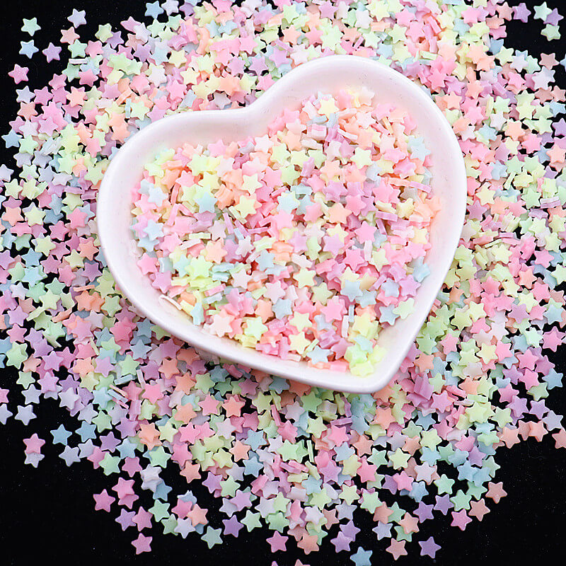 petites étoiles fluorescente pour décoration stellaire