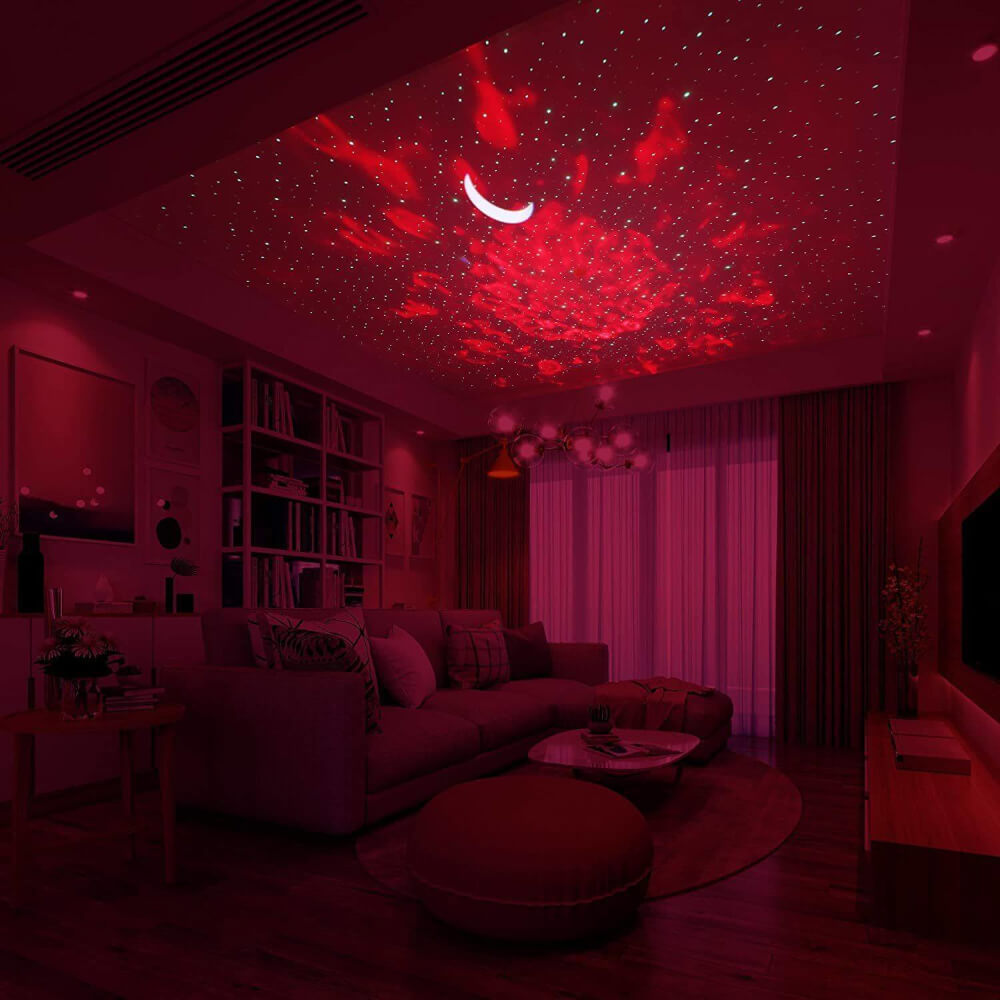 plafond galaxy avec les etoiles et la lune