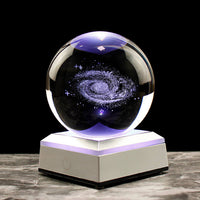 Thumbnail for Boule de cristal galaxie lumière LED
