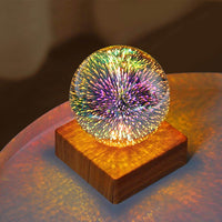 Thumbnail for Lampe à poser sur la table de nuit en forme de boule galaxie