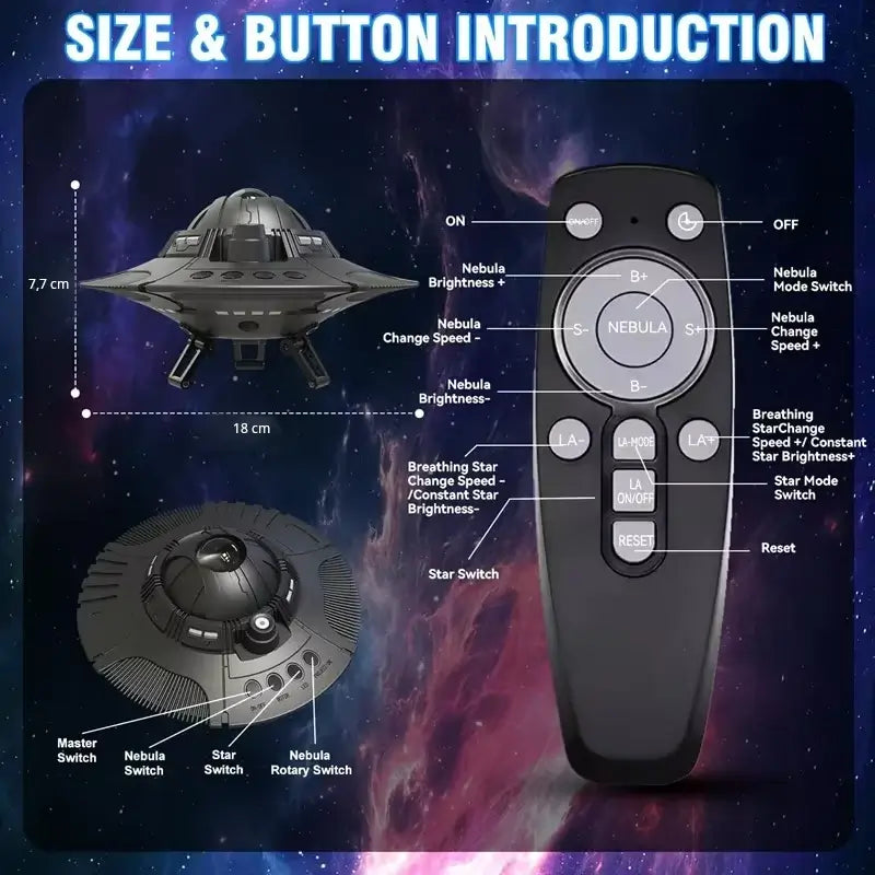 UFO galaxy projector