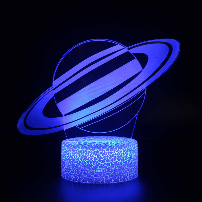 Lampe déco SATURNE 3D multicolore diamètre 15cm