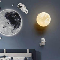 Thumbnail for lune en 3D accroché au mur