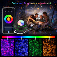 Thumbnail for plafond galactique multicolore avec lampe projecteur