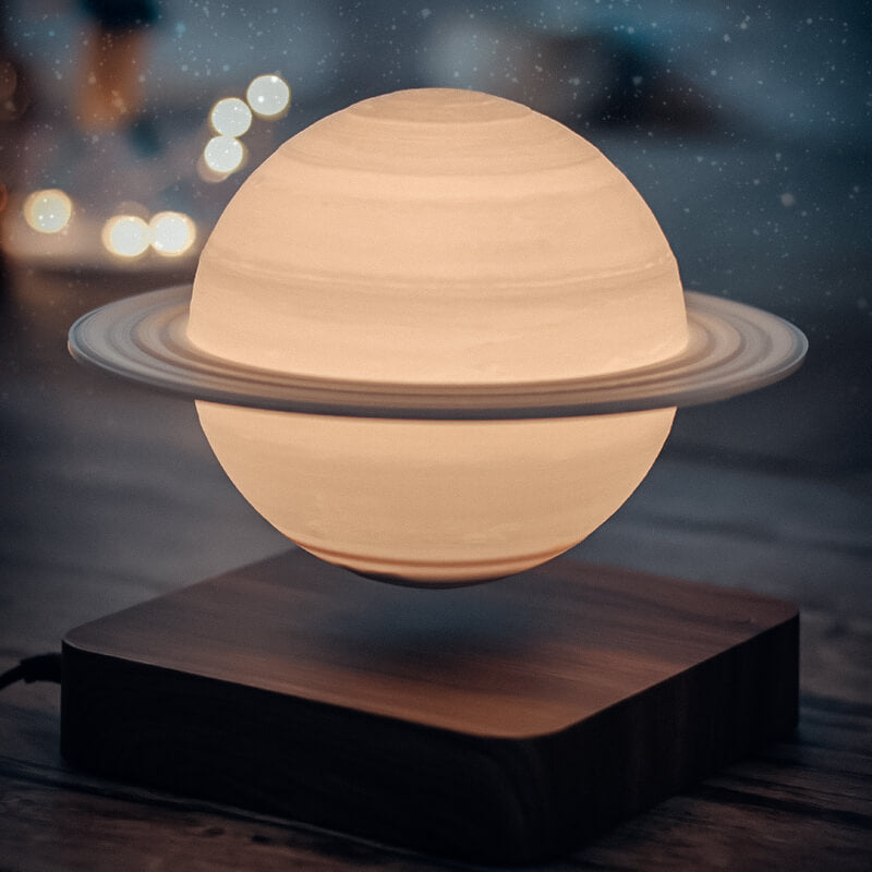 Lampe Saturne en Lévitation Magnétique, Ambiance Galaxie