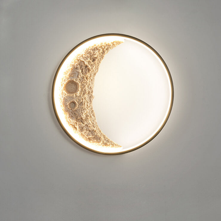 Applique mural en forme de croissant de lune