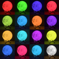 Thumbnail for lampe veilleuse lune spherique qui change de couleur