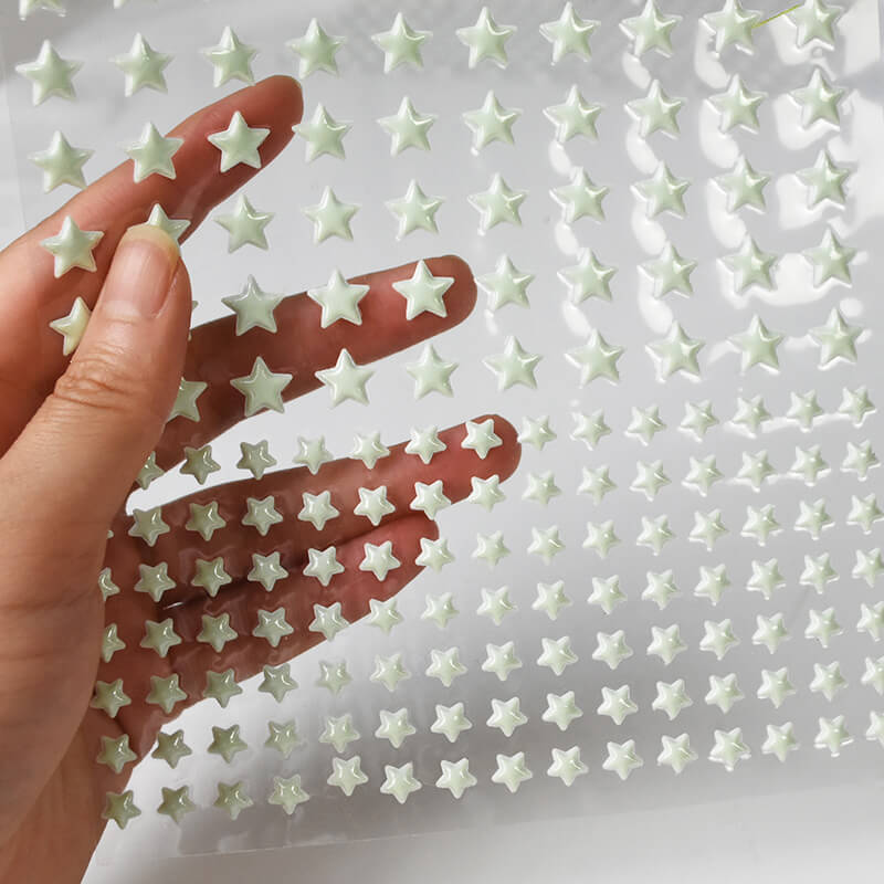 stickers phosphorescent plafond en forme d'étoile