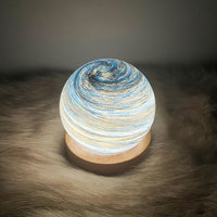 Thumbnail for boule lumineuse lampe de chevet effet galaxie
