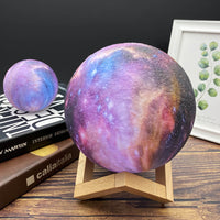 Thumbnail for Lampe led galaxy 3D en forme de lune