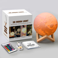 Thumbnail for boule lune 3d lumineuse avec les cratères de la lune
