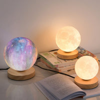 Thumbnail for lampe veilleuse merveilleuse en forme de lune qui tourne sur elle même 