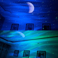 Thumbnail for projection nocturne d'étoiles et de la lune