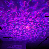 Thumbnail for lampe starry qui éclaire en violet le plafond de la chambre et des étoiles laser